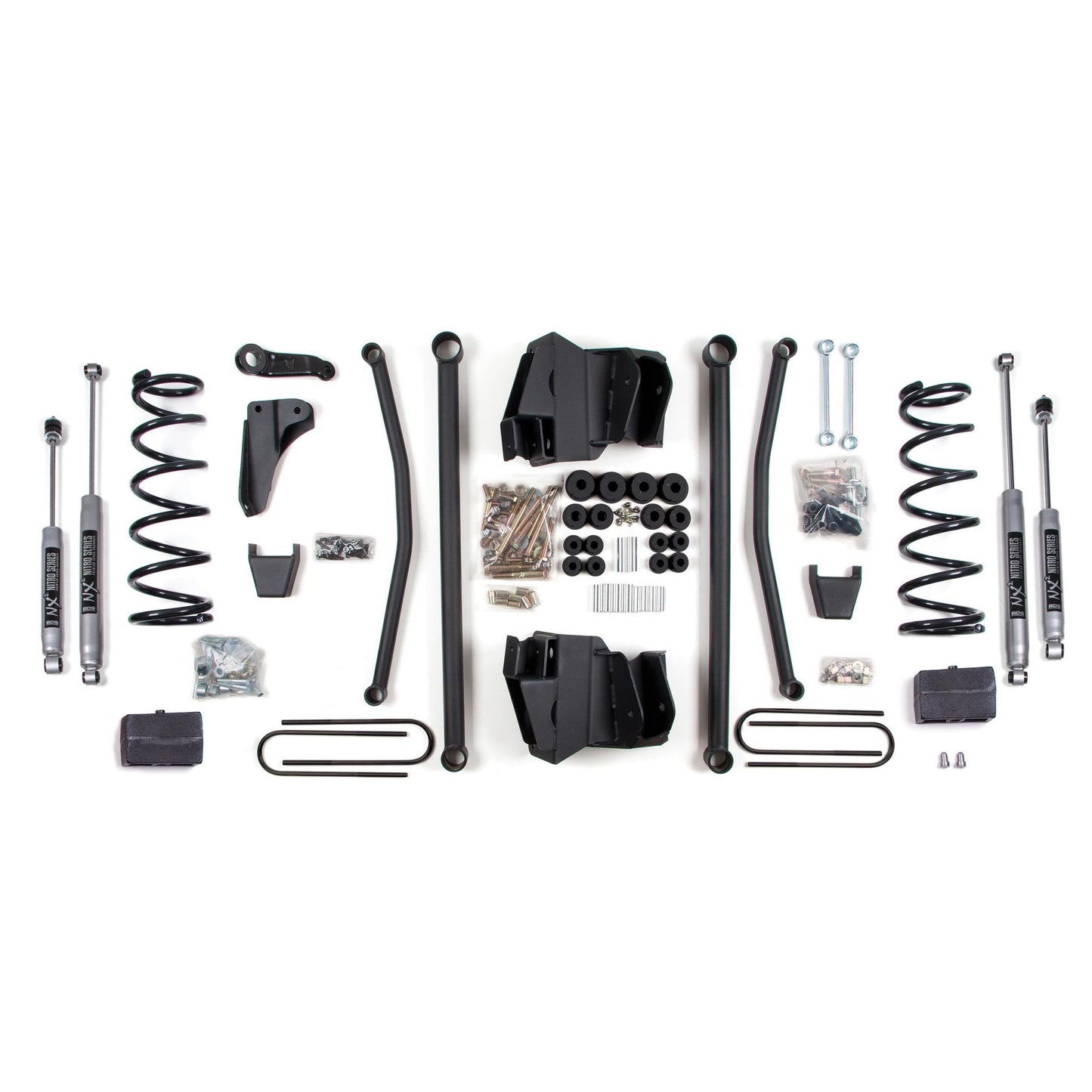 BDS Suspension | 4 Inch Lift Kit Long Arm Dodge Ram 2500 Power Wagon 05-07 4WD Gas Block 4 Inch Axle Fox 2.0 Performance | BDS669FS