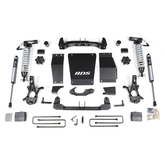 BDS Suspension | 6 Inch Lift Kit FOX 2.5 Coil-Over Silverado/Sierra 1500 14-18 4WD Block Kit Aluminum / Stamped Steel Fox 2.5 Performance Shocks | BDS711FDSC