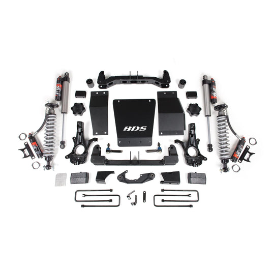 BDS Suspension | 4 Inch Lift Kit FOX 2.5 Performance Elite Block Kit Aluminum/Stamped Steel Coil-Over 14-18 Silverado/Sierra 1500 4WD | BDS713PES