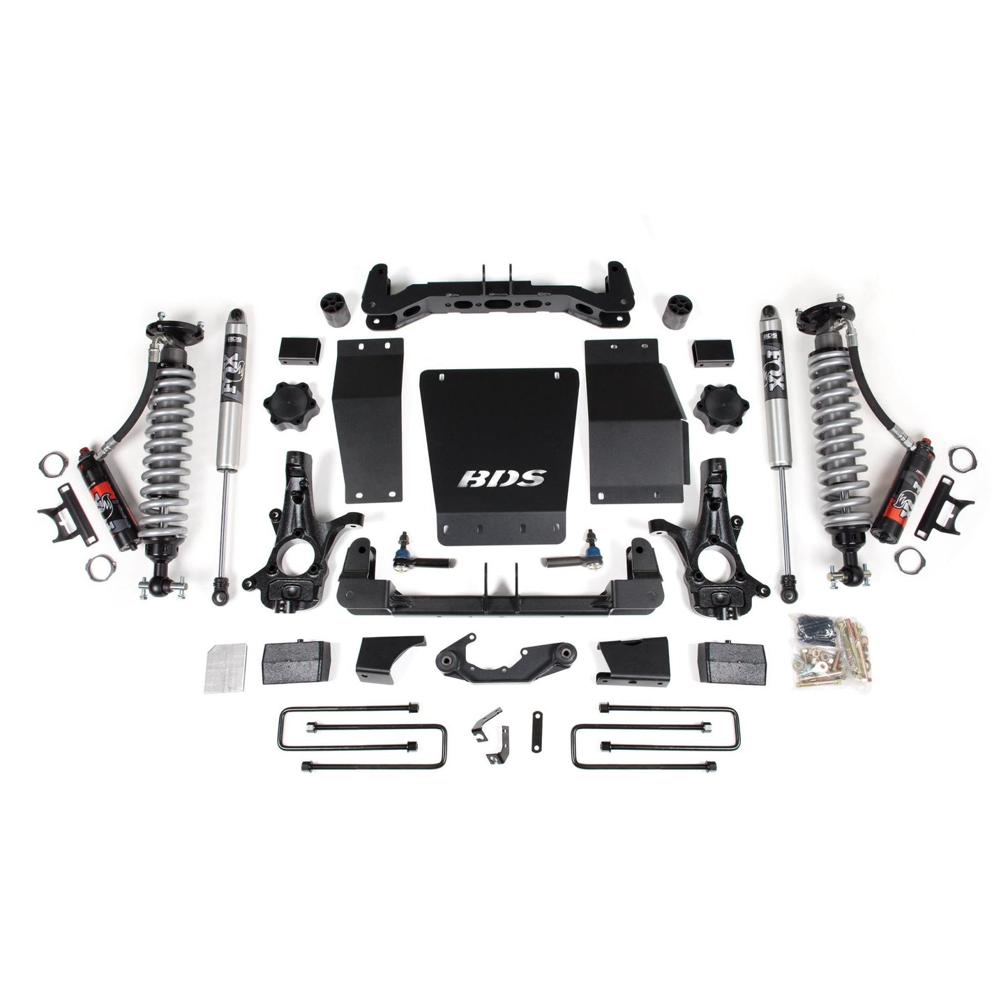 BDS Suspension | 4 Inch Lift Kit FOX 2.0 Performance Elite Block Kit Aluminum/Stamped Steel Coil-Over 14-18 Silverado/Sierra 1500 4WD | BDS713PSS