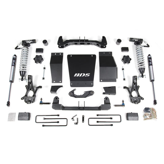 BDS Suspension | 4 Inch Lift Kit FOX 2.5 Coil-Over Silverado/Sierra 1500 14-18 4WD Leaf Springs Aluminum / Stamped Steel Fox 2.5 Performance Shocks | BDS716FDSC