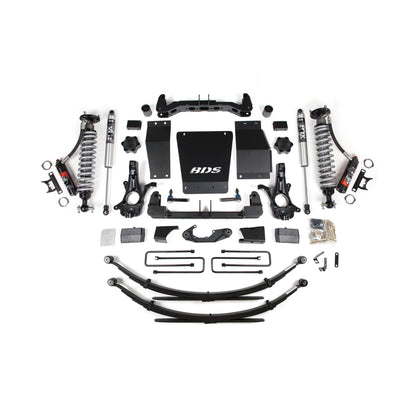 BDS Suspension | 4 Inch Lift Kit FOX 2.0 Performance Leaf Springs Aluminum/Stamped Steel Coil-Over 14-18 Silverado/Sierra 1500 4WD | BDS716PSS