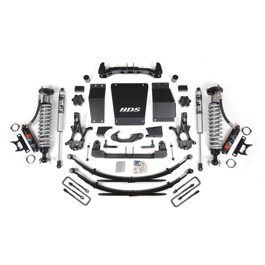 BDS Suspension | 6 Inch Lift Kit FOX 2.0 Performance Leaf Springs Coil-Over Cast Steel 14-18 Silverado/Sierra 1500 4WD BDS Suspension | BDS717PSS