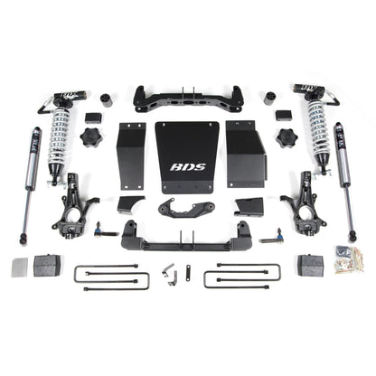 BDS Suspension | 6 Inch Lift Kit FOX 2.5 Coil-Over Silverado/Sierra 1500 14-18 4WD Leaf Springs Aluminum / Stamped Steel Fox 2.5 Performance Shocks | BDS718FDSC