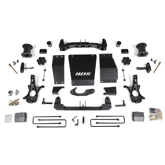 BDS Suspension | 6 Inch Lift Kit GMC Sierra 1500 14-18 4WD Magneride Equipped Aluminum / Stamped Steel Control Arm | BDS726H