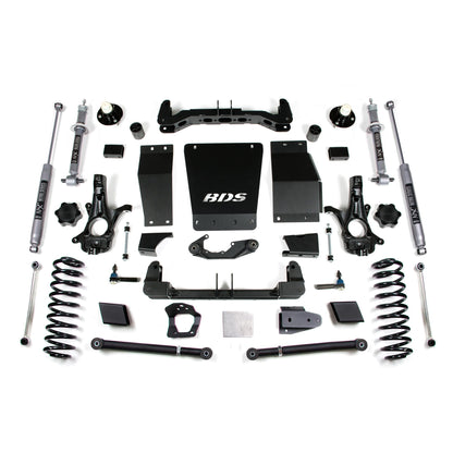 BDS Suspension | 6 Inch Lift Kit Chevy/GMC Suburban Tahoe Yukon/XL 1500 15-19 4WD Cast Steel Fox 2.0 Performance | BDS731FS
