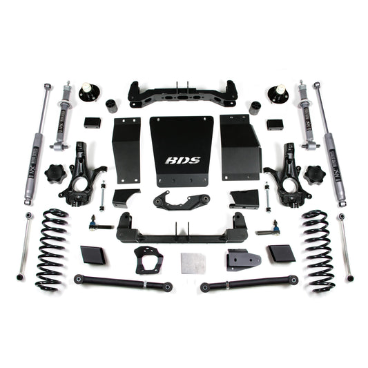 BDS Suspension | 6 Inch Lift Kit Chevy/GMC Suburban Tahoe Yukon/XL 1500 15-19 4WD Aluminum / Stamped Steel NX2 Nitro | BDS732H