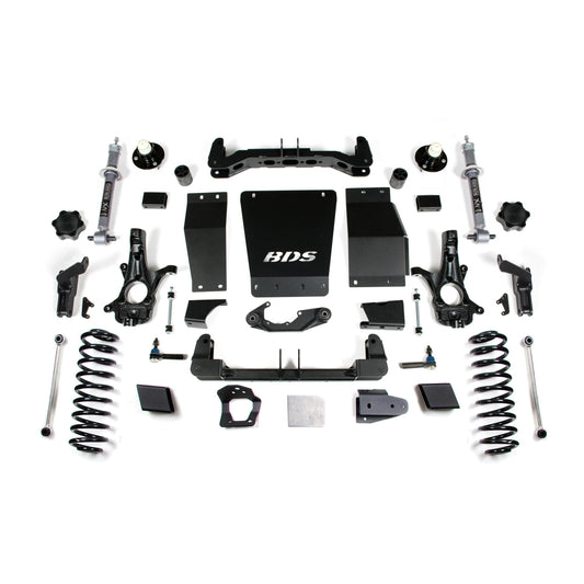 BDS Suspension | 6 Inch Lift Kit Chevy/GMC Suburban Tahoe Yukon/XL 1500 15-19 4WD Autoride Equipped Aluminum / Stamped Steel Control Arm | BDS736H
