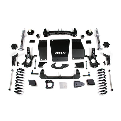 BDS Suspension | 6 Inch Lift Kit Chevy/GMC Suburban Tahoe Yukon/XL 1500 15-19 4WD Autoride Equipped Cast Steel Control Arm | BDS737H