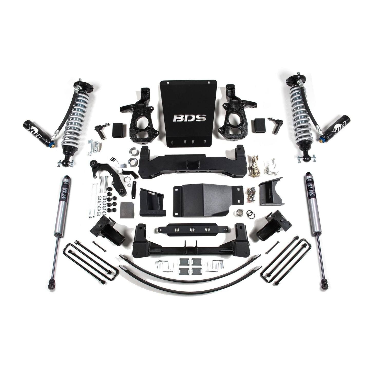 BDS Suspension | 8 Inch Lift Kit FOX 2.5 Coil-Over Dual Speed Compression Adjust Silverado/Sierra 1500 14-18 4WD Aluminum / Stamped Steel Control Arm Fox 2.5 Performance Shocks | BDS743FDSC
