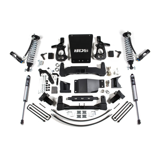 BDS Suspension | 8 Inch Lift Kit FOX 2.5 Coil-Over Dual Speed Compression Adjust Silverado/Sierra 1500 14-18 4WD Aluminum / Stamped Steel Control Arm Fox 2.5 Performance Shocks | BDS743FDSC