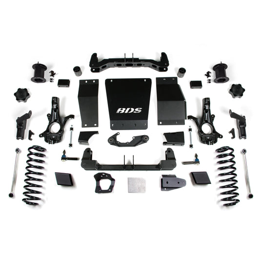 BDS Suspension | 6 Inch Lift Kit Chevy/GMC Suburban Tahoe Yukon/XL 1500 15-19 4WD Magneride Equipped Aluminum/ Stamped Steel Control Arm | BDS752H