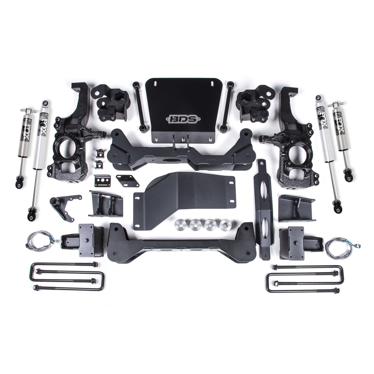 BDS Suspension | 20-24 GM 2500HD/3500HD 4wd 6.5 Inch Suspension Lift System, 6 Inch Rear Lift, Block, w/o overload Fox 2.5 HTO BDS Suspension | BDS753FPP