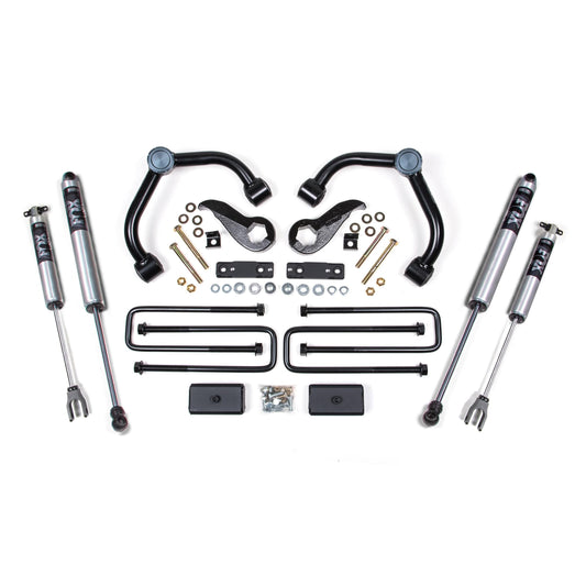 BDS Suspension | 3 Inch Lift Kit Silverado/Sierra 2500HD/3500HD 20-24 3 Inch Block Without Overload Fox 2.0 Performance Shocks | BDS760FS
