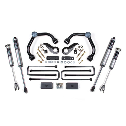 BDS Suspension | 3 Inch Lift Kit Silverado/Sierra 2500HD/3500HD 20-24 3 Inch Block Kit with Overload Fox 2.0 Performance Shocks | BDS761FS