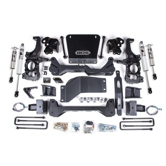 BDS Suspension | 20-24 GM 2500HD/3500HD 4wd 5 Inch Suspension Lift System, 4.5 Inch Rear Lift, Block, w/o overload Fox 2.5 HTO BDS Suspension | BDS766FPP