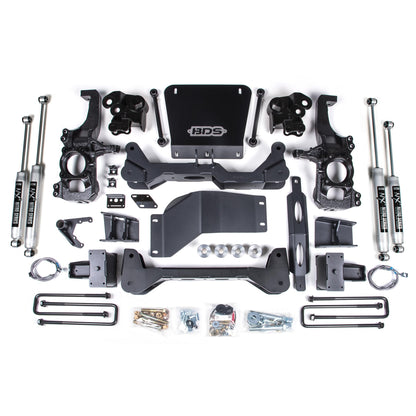 BDS Suspension | 5 Inch Lift Kit Silverado/Sierra 2500HD/3500HD 20-24 4WD 5 Inch Block Without Overload FOX 2.0 Performance | BDS766FS