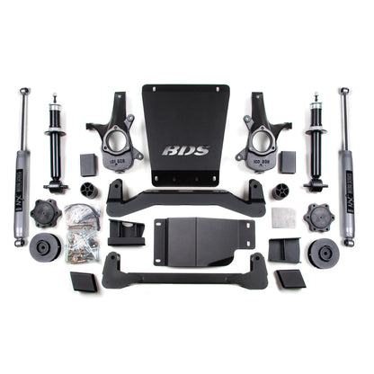BDS Suspension | 4 Inch Lift Kit Avalanche Surburban Tahoe or Yukon 1500 07-14 4WD 3 Inch Lift Coil Spacer Fox 2.0 Performance | BDS900FS