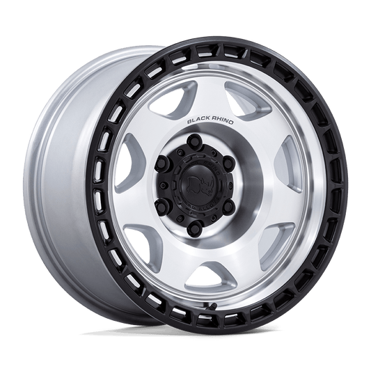 Black Rhino Hard Alloys BR018 VOYAGER SILVER MACHINED FACE W/ MATTE BLACK LIP