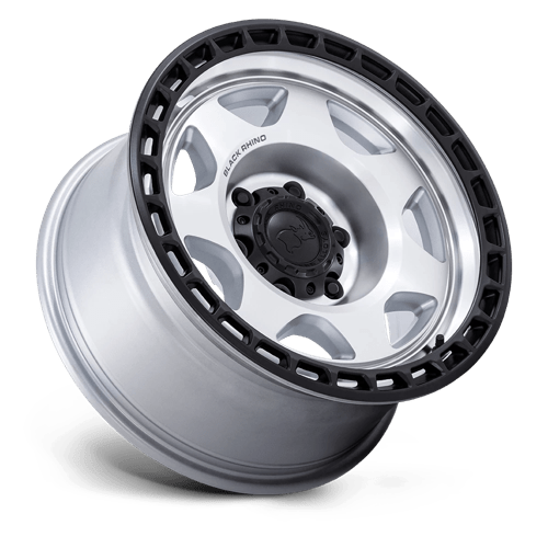 Black Rhino Hard Alloys BR018 VOYAGER SILVER MACHINED FACE W/ MATTE BLACK LIP