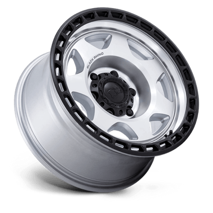 Black Rhino Hard Alloys BR018 VOYAGER SILVER MACHINED FACE W/ MATTE BLACK LIP