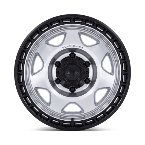 Black Rhino Hard Alloys BR018 VOYAGER SILVER MACHINED FACE W/ MATTE BLACK LIP