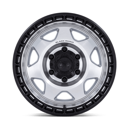 Black Rhino Hard Alloys BR018 VOYAGER SILVER MACHINED FACE W/ MATTE BLACK LIP