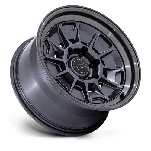 Black Rhino Hard Alloys BR021 MONDO MATTE GUNMETAL W/ GLOSS GRAY LIP