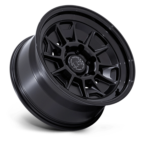 Black Rhino Hard Alloys BR021 MONDO MATTE BLACK W/ GLOSS BLACK LIP