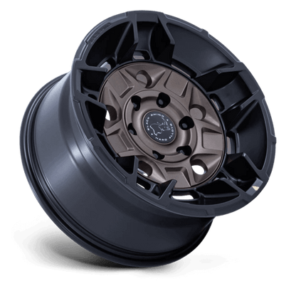 Black Rhino BR028 GUARD Burnt Bronze W/ Matte Blk-Lp wheel featuring five-spoke design and deep cuts.