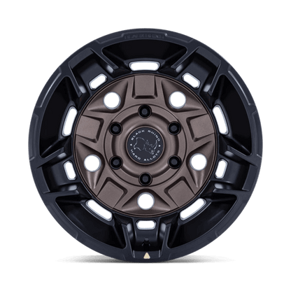 Black Rhino BR028 GUARD Burnt Bronze W/ Matte Blk-Lp wheel featuring a bold five-spoke design and 3D lip.