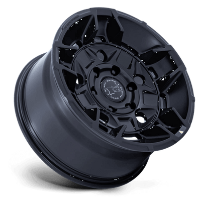 Black Rhino BR028 GUARD Matte Black wheel designed for off-road trails with aggressive styling and durable construction.