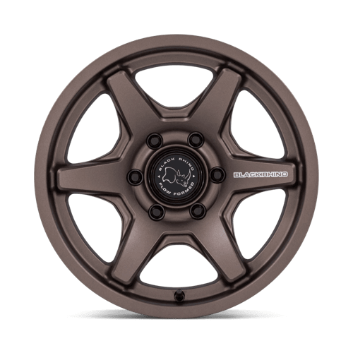 Black Rhino BR035 KUMA Burnt Bronze six-spoke wheel design with Flow Formed Technology.