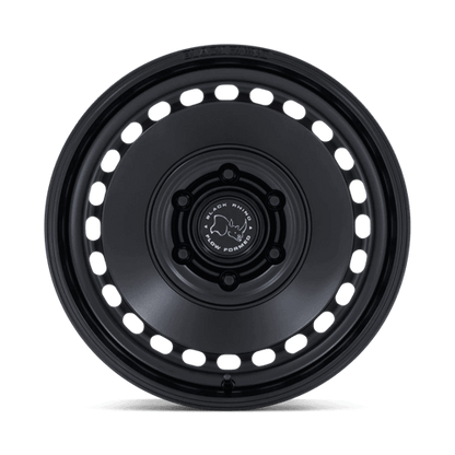 Black Rhino BR036 BASIN Matte Black wheel featuring a modern rally design and rugged style.