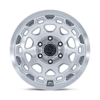 Black Rhino BR026 CONGO GLOSS SILVER W/ MACHINED FACE