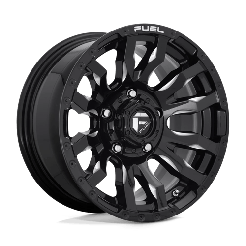 Fuel 1PC D673 BLITZ GLOSS BLACK MILLED