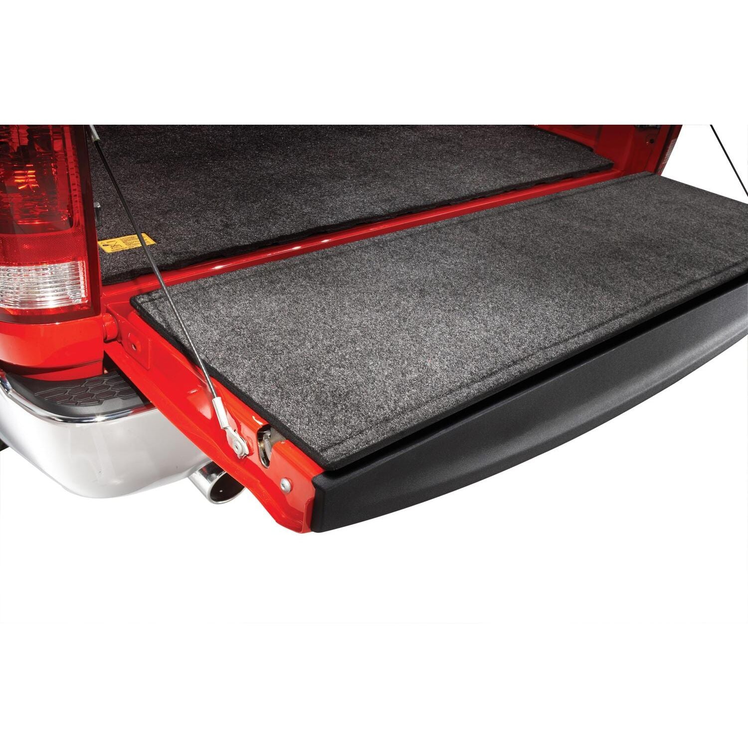 BedRug 20+ GM HD Silverado/Sierra w/o Multi-Flex Tailgate - Charcoal (22+) Tailgate Mat installed in truck bed.