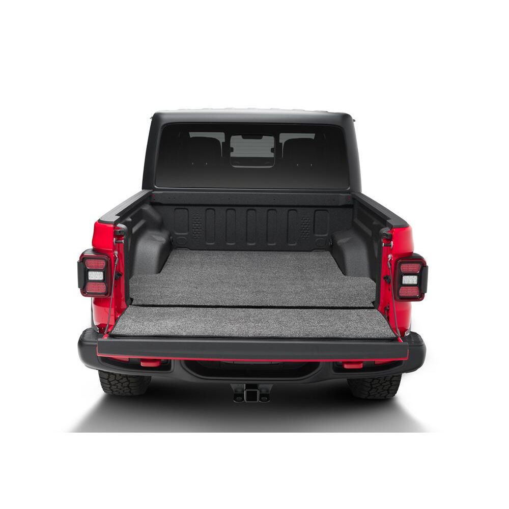 BedRug 2020-2025 Jeep JT Gladiator 5' Bed 3/4 Inch Thick Bed Mat - Charcoal (BMJ20SBS) installed in truck bed