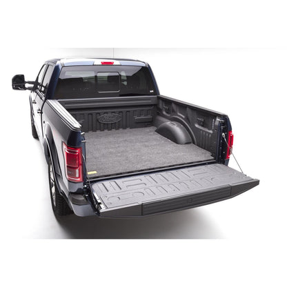BedRug Bedmat For Spray-In Or No 99-16 Ford Super Duty 6'6" Bed 3/4 Inch Thick Bed Mat - Charcoal (BMQ99SBS) installed in truck bed