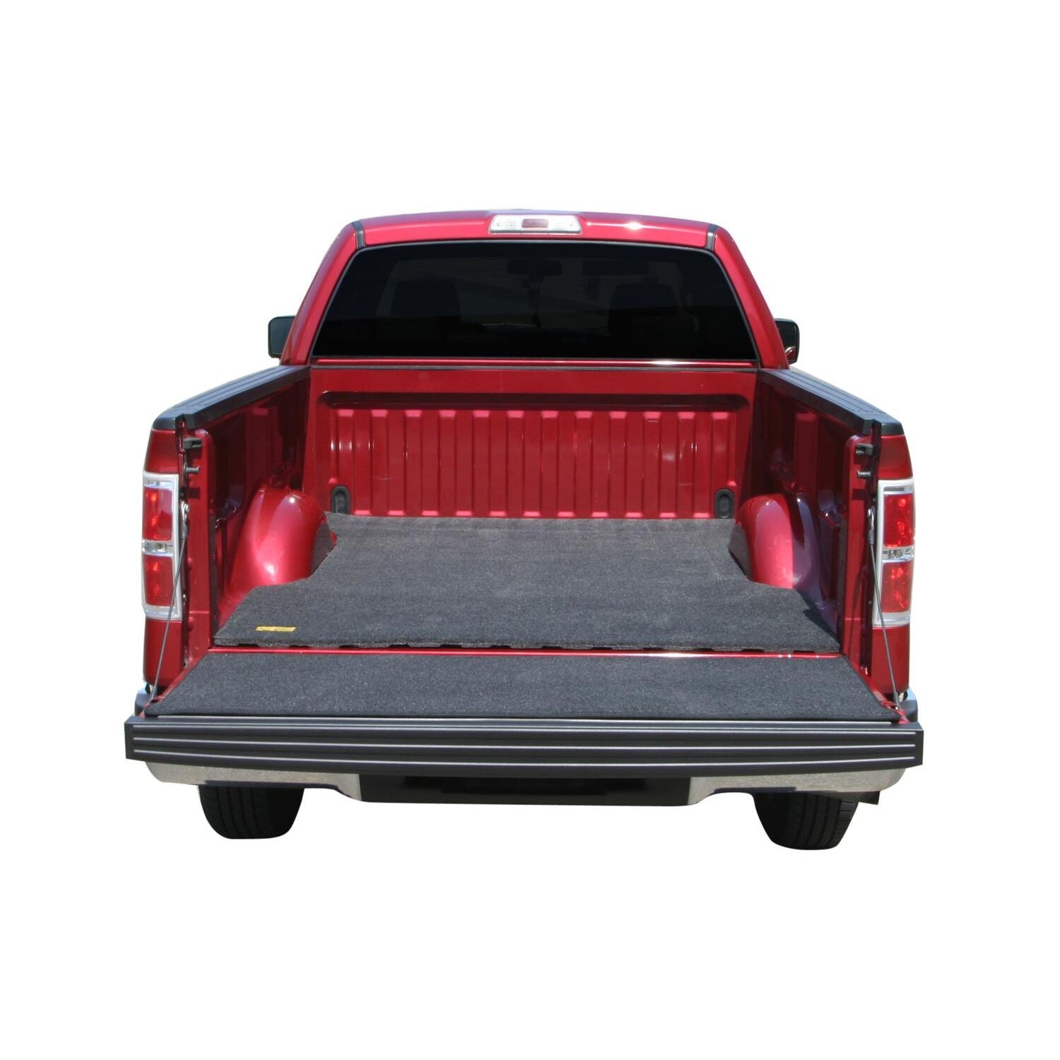 BedRug Bedmat For Spray-In Or No Bedliner 24-25 Ford Ranger Supercrew Cab 5' Bed Truck Bedmat Bed Mat - Charcoal (BMR24DCS) installed in truck bed