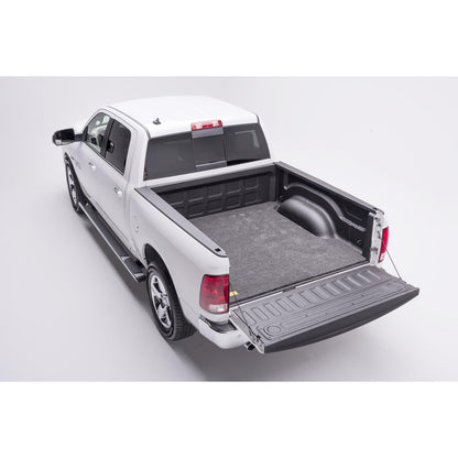 BedRug 02-18 Ram 6'4"1500 3/4 Inch Thick w/o Bed Rail Storage Bed Mat w/o Cargo Channel - Charcoal (BMT02SBS) in truck bed.