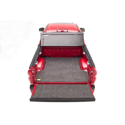 BedRug Bedmat For Spray-In Or No 07-21 Toyota Tundra 6'6" Bed 3/4 Inch Thick Bed Mat - Charcoal (BMY07RBS) installed in truck bed