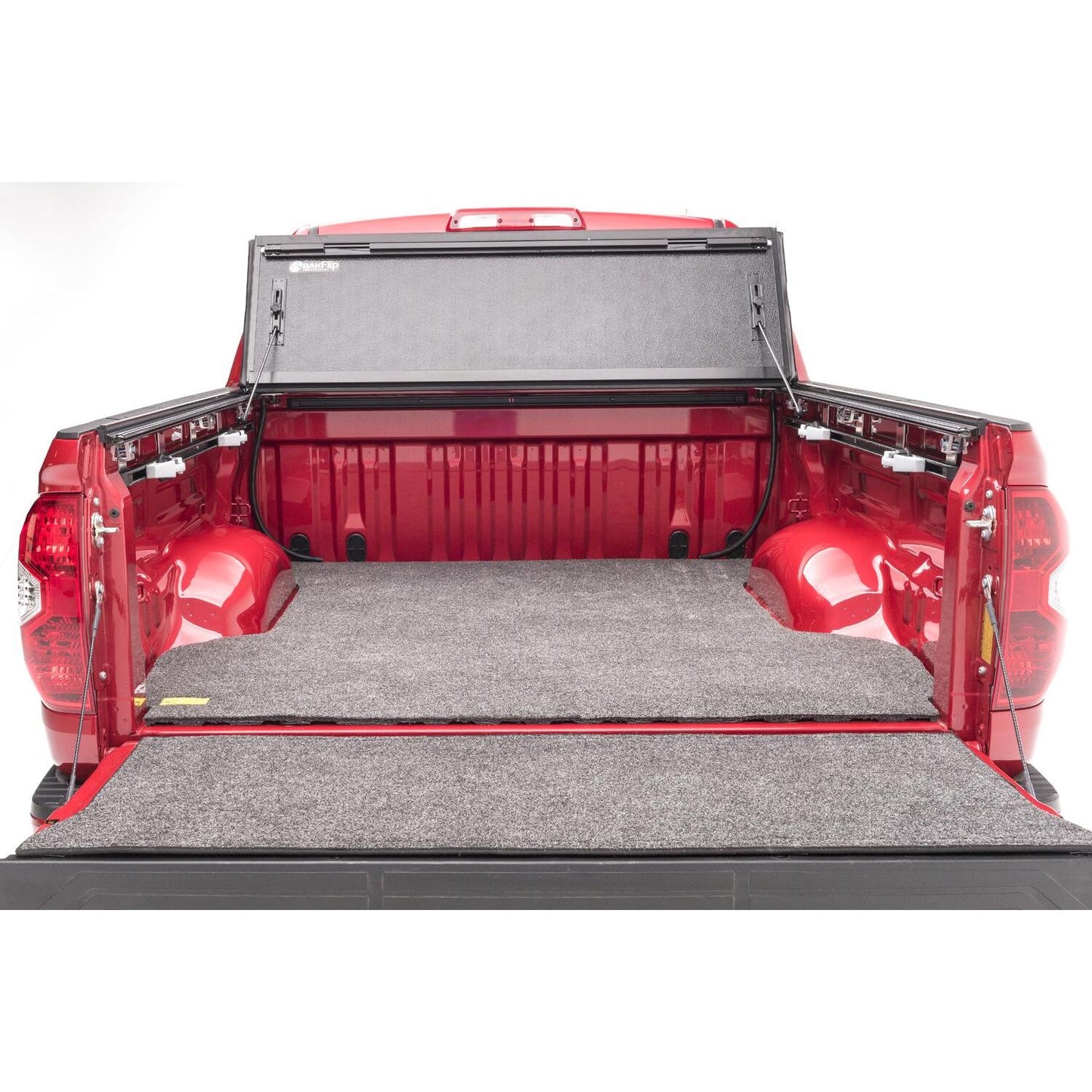 BedRug Bedmat For Spray-In Or No 07-21 Toyota Tundra 5'6" Bed 3/4 Inch Thick Bed Mat - Charcoal (BMY07SBS) installed in truck bed.