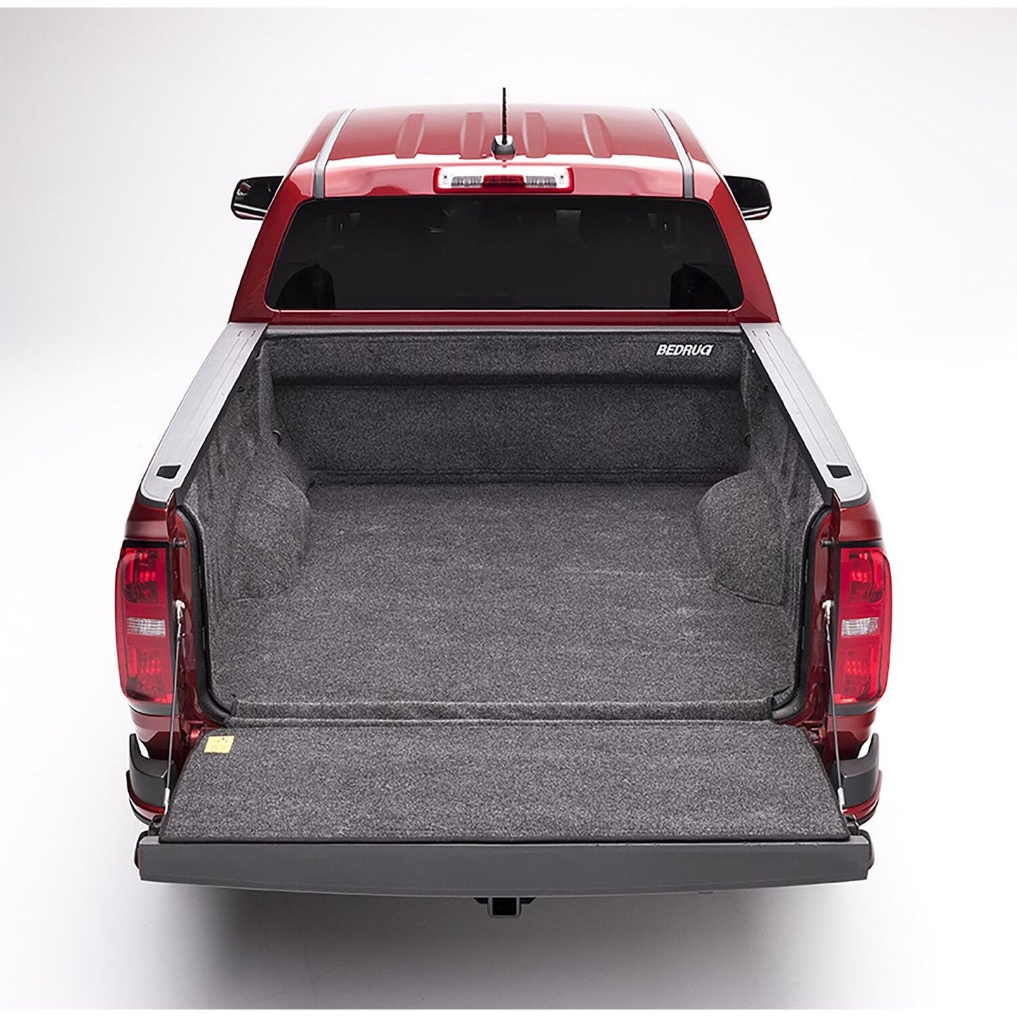 BedRug 15-22 Colorado/Canyon Crew Cab 6' Bed Liner w/ Tailgate Mat - Charcoal (BRB15SBK) installed in truck bed.