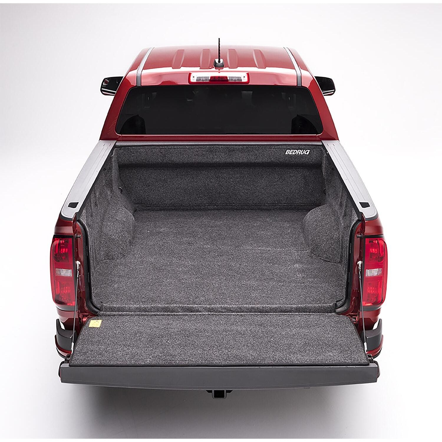 BedRug 15-22 Colorado/Canyon Crew Cab 6' Bed Liner w/ Tailgate Mat - Charcoal (BRB15SBK) installed in truck bed.