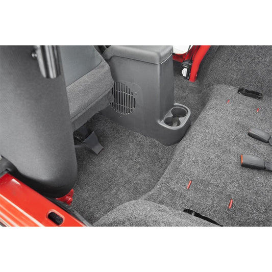 BedRug | Jeep 76-80 Cj-7 RR Kit W/Gussets 4Pc Floor Kit (Inc Tlgte & Cargo Lnr) Floor Liner Kit 4 pc. Rear Kit Incl. Driver Left Hand Panel Passenger Right HandPanel Tailgate Cargo Liner w/Gussets Charcoal BedRug | BRCJ76R