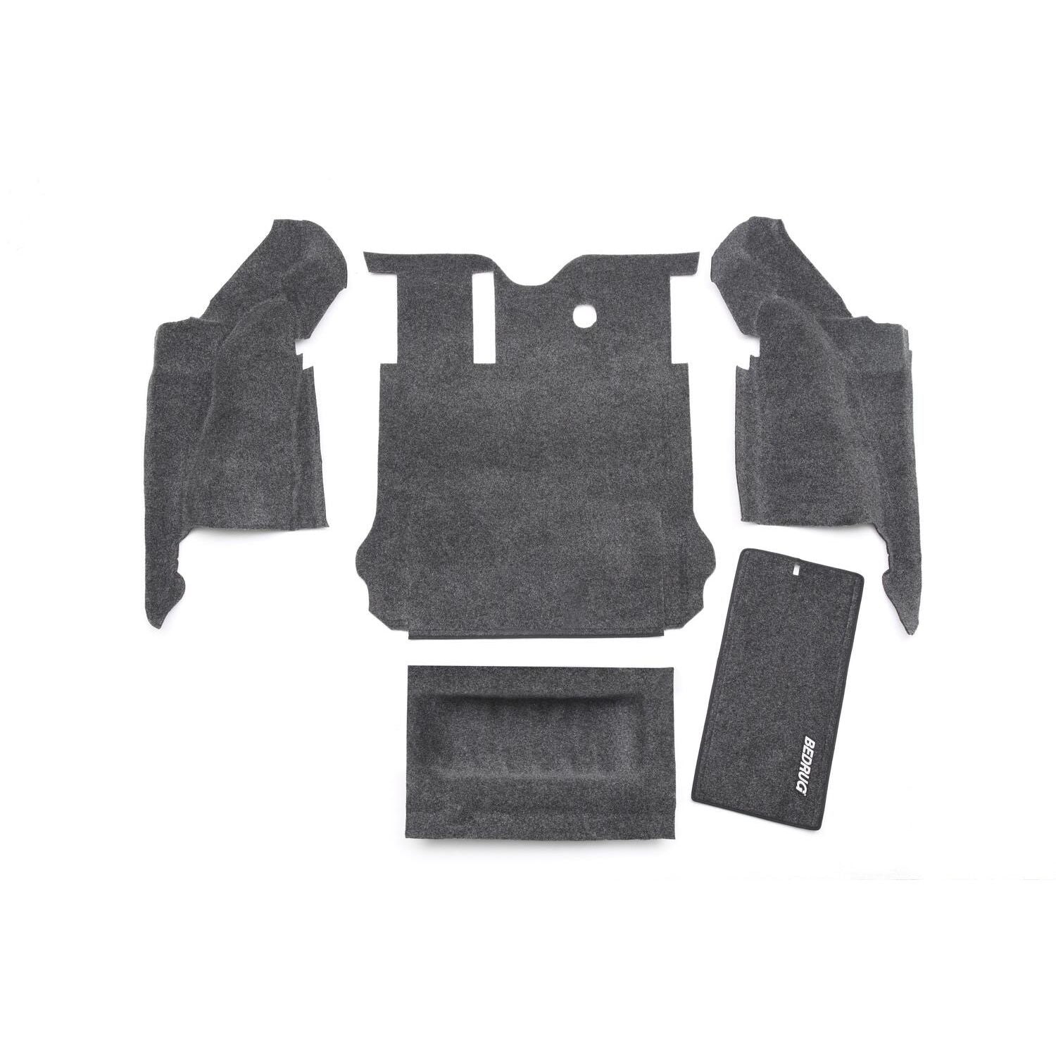 BedRug Jeep 07-10 JK Unltd 4Dr RR 5Pc Cargo Kit - Charcoal (Inc Tlgte & Tub Liner) Cargo Kit 5 pc. Rear Kit pieces.