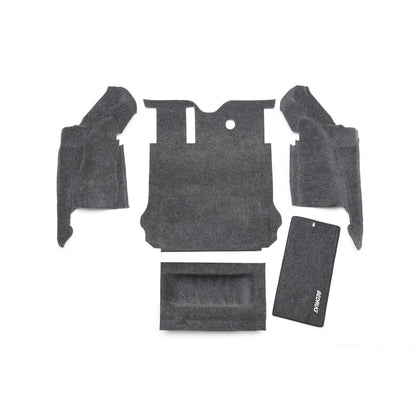 BedRug Jeep 07-10 JK Unltd 4Dr RR 5Pc Cargo Kit - Charcoal (Inc Tlgte & Tub Liner) Cargo Kit 5 pc. Rear Kit pieces.