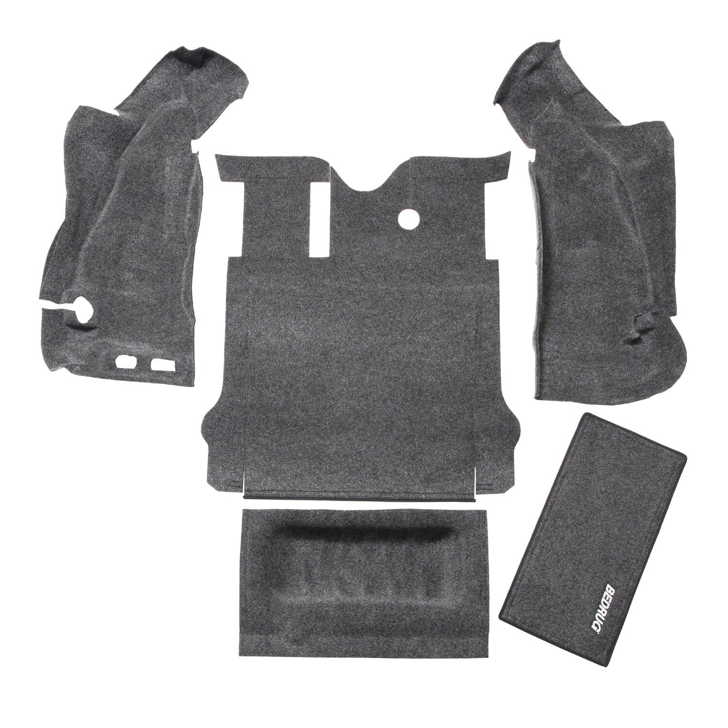 BedRug Jeep 11-18 Jeep JK 2Dr Rear 5Pc Cargo Kit - Charcoal (Includes Tailgate & Tub Liner) Cargo Kit 5 pc.