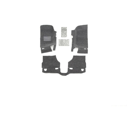 BedRug | Jeep 18 Jeep JL Unltd 4Dr Front 3Pc Floor Kit Floor Liner Kit 3 pc. Front Kit Includes Heat Shields Charcoal BedRug | BRJL18F4
